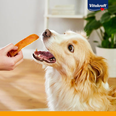 Vitakraft Entenfleischstreifen XXL, Hundesnack mit magerem Entenfleisch, im wiederverschliessbaren X