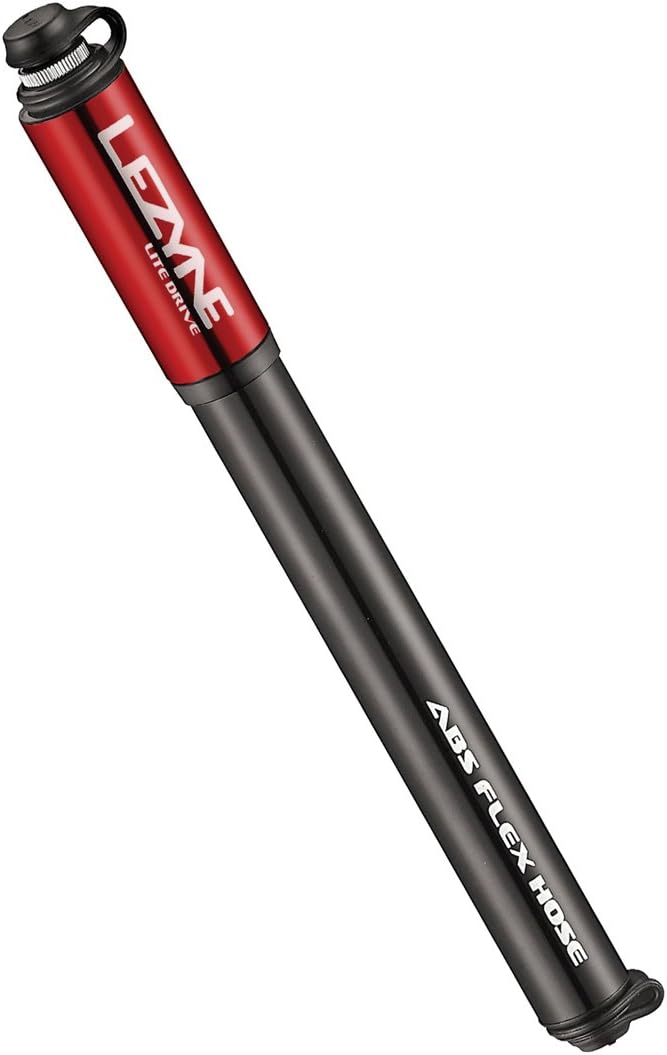 Lezyne 47128059893VAR - Mini pumpenpumpe Aluminium LITE Drive CNC 160PSI 11 BAR 180MM rot, rot