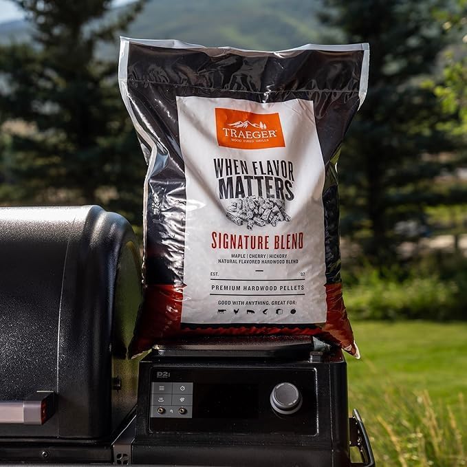 Traeger Grills Signature Blend 100% natürliche Holzpellets für Räucher- und Pelletgrills, BBQ, Backe