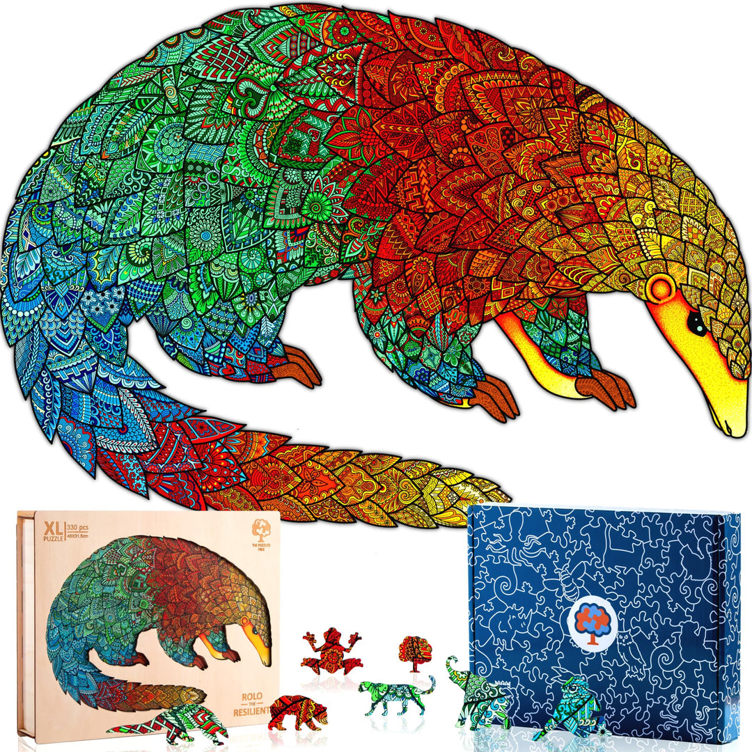Pangolin Holzpuzzle für Erwachsene The Puzzled Tree