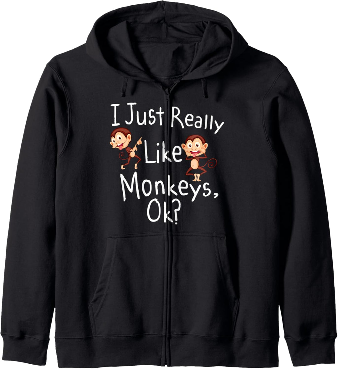 Cute Monkey Lover Kapuzenjacke