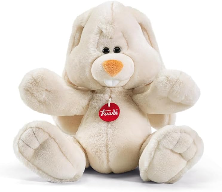trudi 13701 Klassik Plüschhase ca. 37 cm, Grösse M, hochwertiges Stofftier mit weichen Materialien,