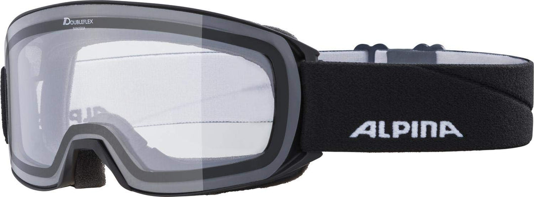 ALPINA NAKISKA - Beschlagfreie, Extrem Robuste & Bruchsichere OTG Skibrille Mit 100% UV-Schutz Für E