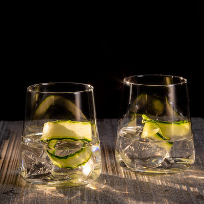 Krosno Gin-Gläser Wassergläser Weissweingläser Trinkgläser | Set von 6 | 430 ML | Avant-Garde Kollek