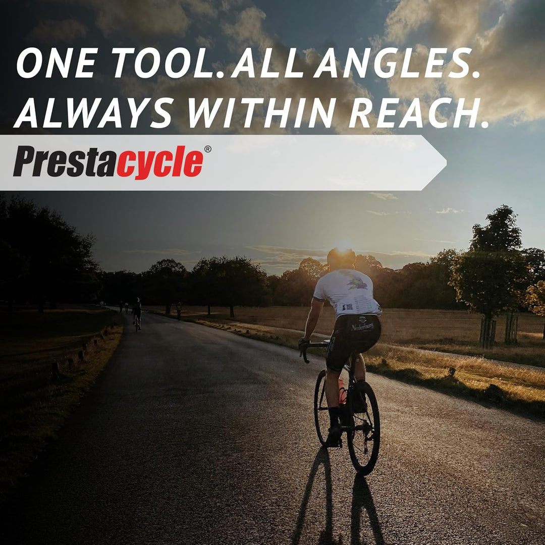 Prestacycle Pro T-Griff Ratschen-Set mit (12) S2-Bits und (2) runden Bithaltern - Kompaktes Desktop/
