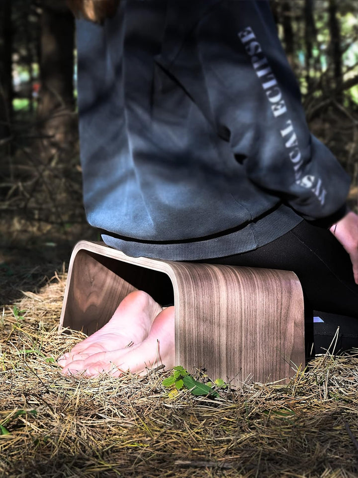 Robuste Holzbank, Geeignet für Tee-Zeremonien, Yoga, Seiza-Pose, Meditation für Anfänger, als Gebets