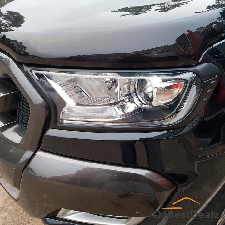 JHCHAN Lichtschutz für Ford Ranger Zubehör – Wildtrak Raptor Thunder 2015–2022 XL XLT Limited Stormt