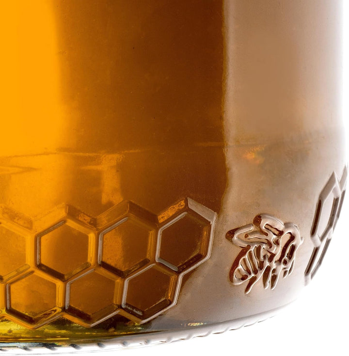 KADAX 48er Set Einmachgläser 900ml TO82 Gelbe Biene, Grosse Sturzgläser mit Schraubdeckel, Einkochgl
