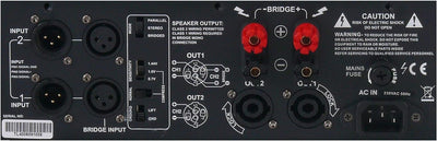 Pronomic TL-400 Endstufe - Stereo-Leistungsverstärker mit 2x 1000 Watt an 2 Ohm - Lüfter Temperaturg