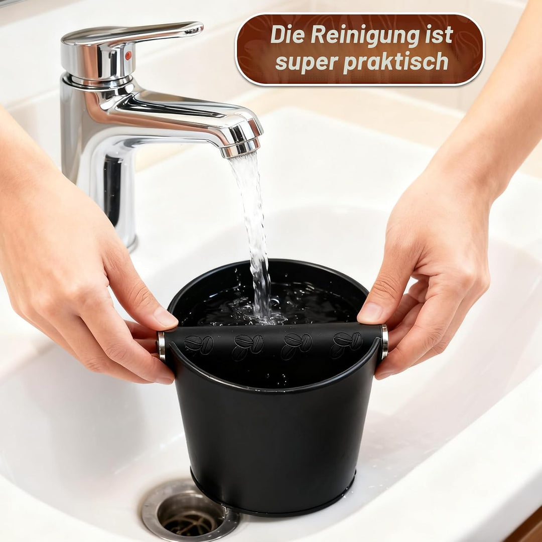 Abklopfbehälter für Siebträger Espresso-Abschlagbox Knock Box Kaffeesatz Abschlagbehälter mit Heraus