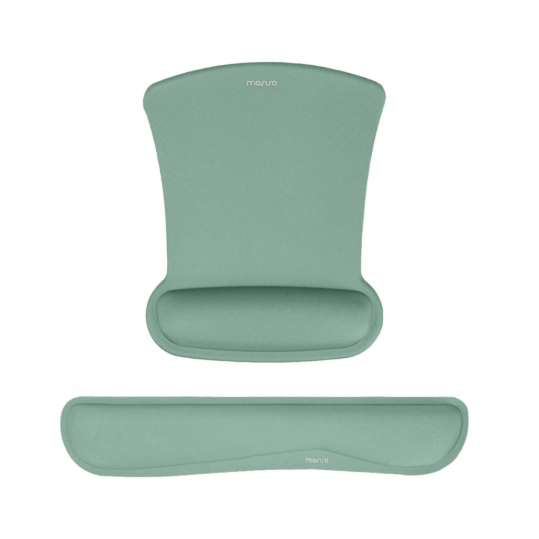 MOSISO Handgelenkauflagen für Mauspad&amp;Tastatur Set,Ergonomisches Mauspad Rutschfester Boden Zuhause/