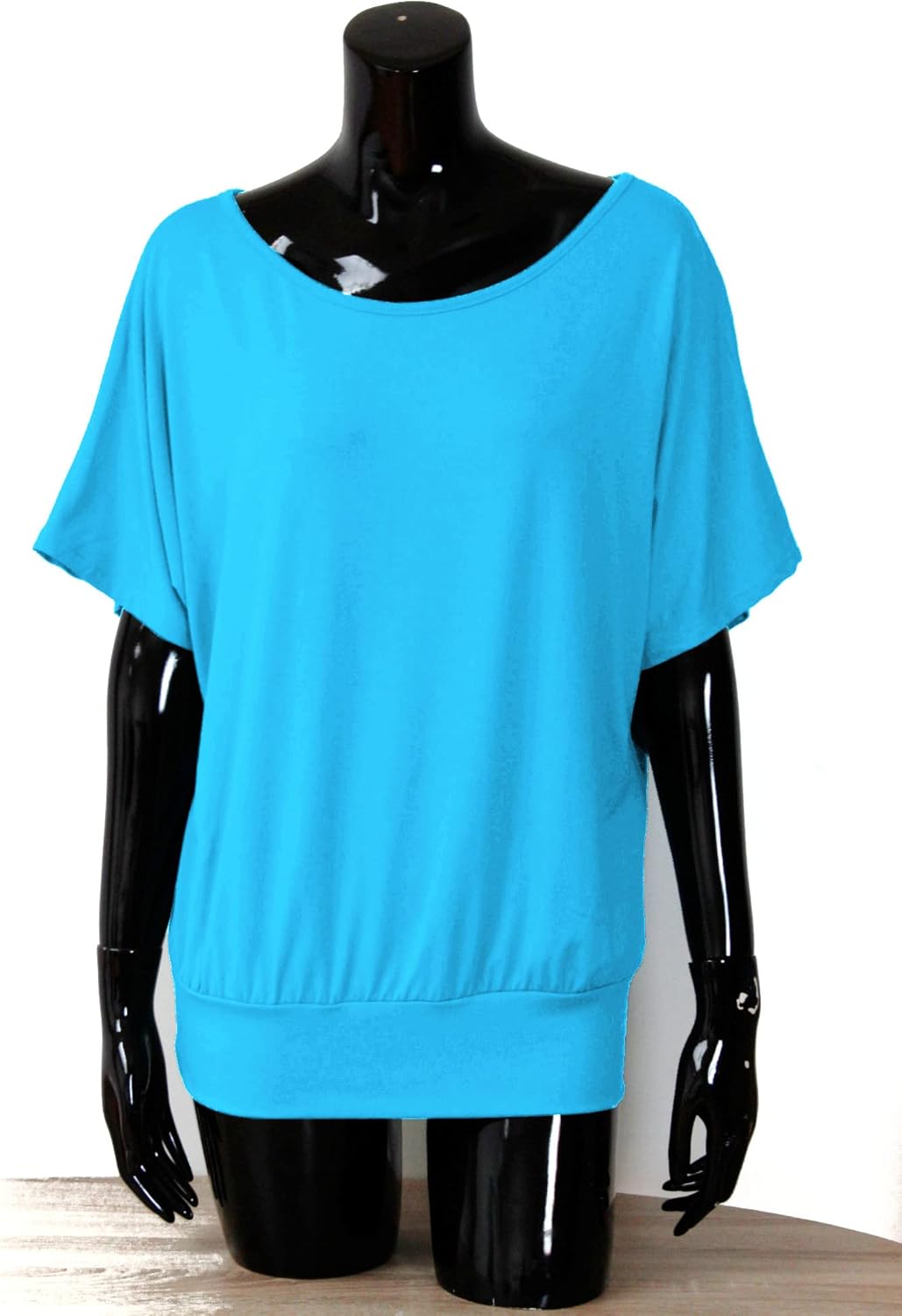 Van Der Rich ® - Oversize T-Shirt mit Fledermausärme - Damen Türkis M, Türkis M