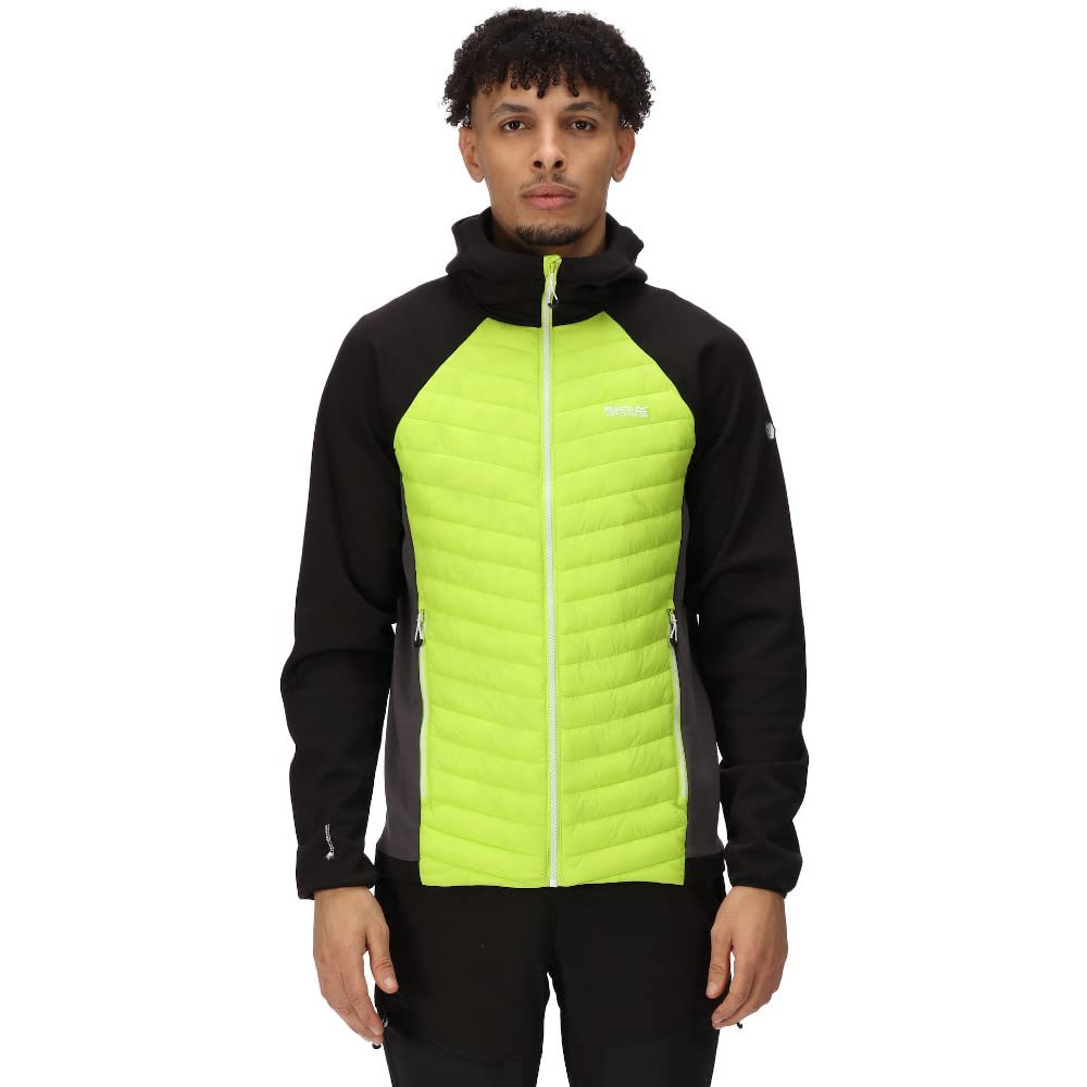 Regatta Herren Andreson VII Hybrid Hybridjacke, Schwarz, XXL XXL Bright Kiwi, XXL Bright Kiwi