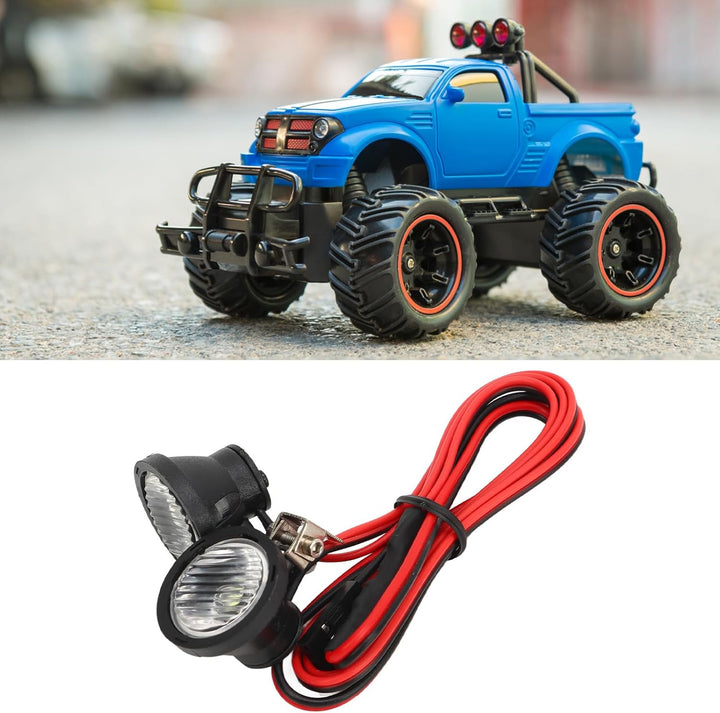 Jeanoko RC-Car-Scheinwerfer, 4–6 V, Verschleissfest, Hohe Helligkeit, RC-Crawler-Dachlicht für 1/10
