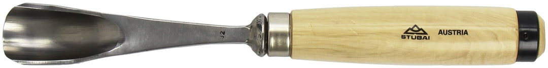 Stubai Stechbeitel Serie 55 - Form 32 : Gekröpftes Hohleisen 30mm - 553230, 30mm