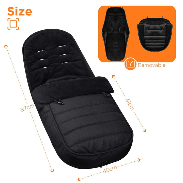 WD&CD Baby fusssack Einschlagdecke Babyschale WinterFusssack für Kinderwagen mit Fleece Gefüttert, W