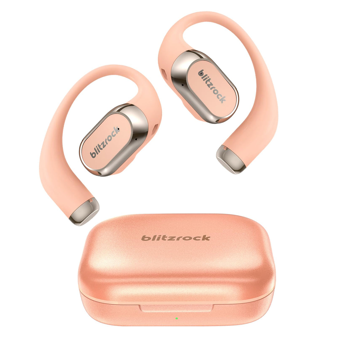 BlitzRock Open-Ear-Kopfhörer Bluetooth 5.4, Natürlicher Usgewogener Klang, Klare KI-Anrufe, 42 Stund