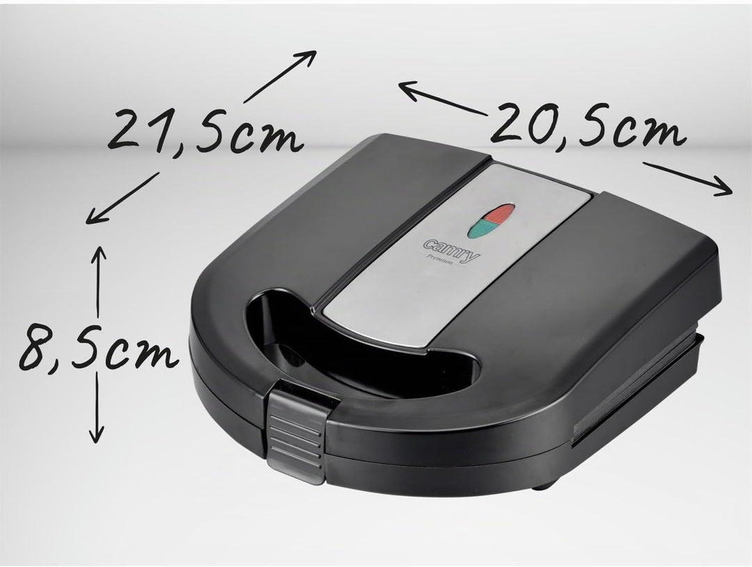 CAMRY Multifunktionsgerät 3 in 1 Sandwichmaker, Sandwichtoaster, Kontaktgrill, Oreschki Maker, Nussm