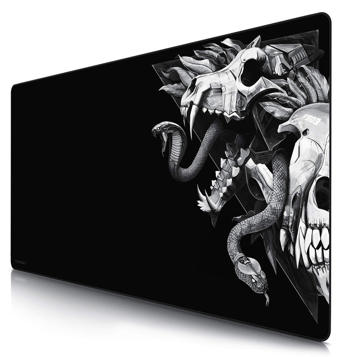 CSL - Übergrösse Mauspad Gaming Titanwolf 1200x600mm - XXXL Mousepad gross mit Motiv - XXXL Tischunt