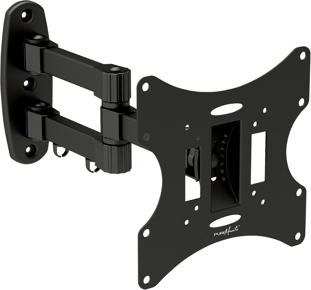PureMounts PM-Basic2-37 flache Wandhalterung, neigbar, schwenkbar, ausziehbar, f▒r Fernseher / Monit