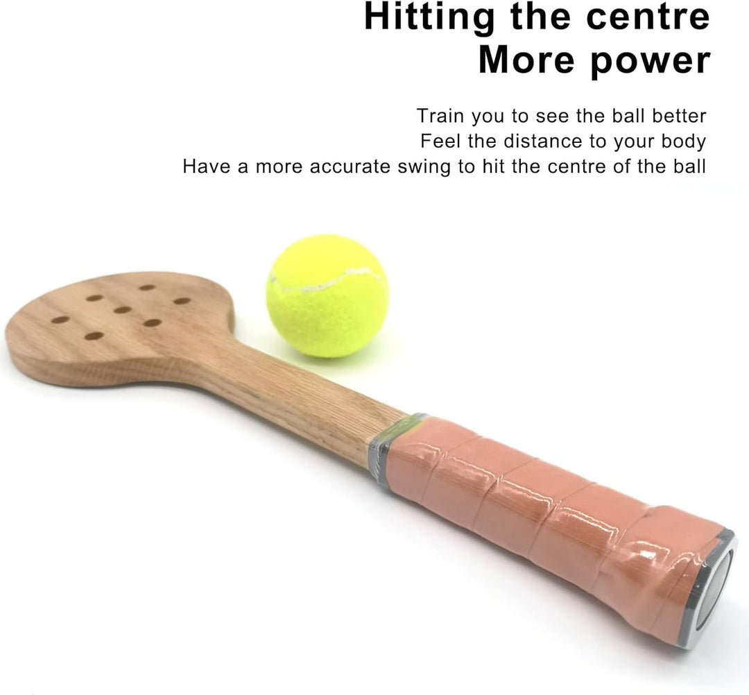 Holz-Tennis-Trainingsschläger, Tennis-Pointer-Löffel, Präzises Schlagen, Gute Kontrolle, Verbesserun