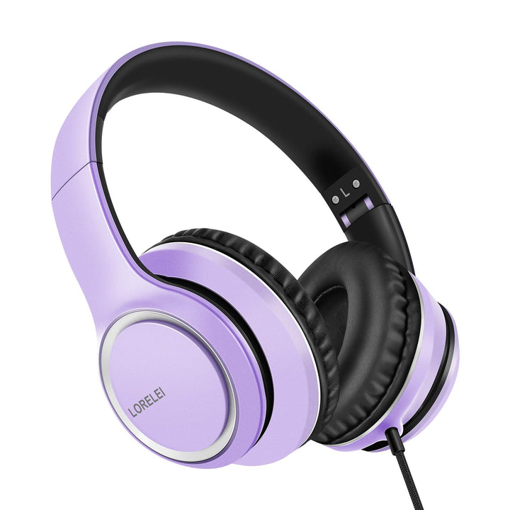 LORELEI X8 Over-Ear-Kopfhörer mit Mikrofon mit 1,45 m verwicklungsfreier Nylonschnur und 3,5-mm-Stec