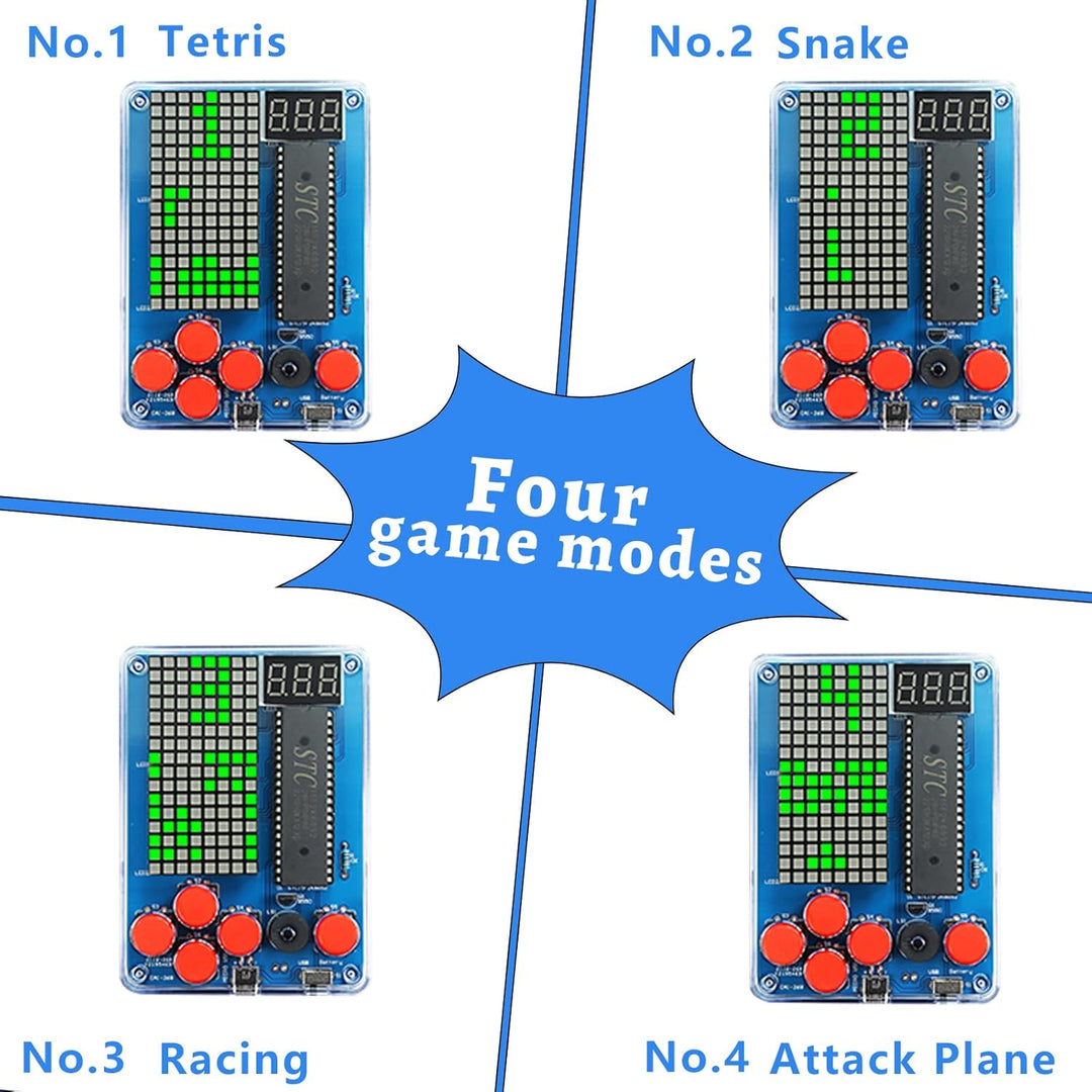 DIY Spielekonsole Löt Bausatz Elektronik Baukasten DIY Games Console Handheld Kit Lötübungsset für S