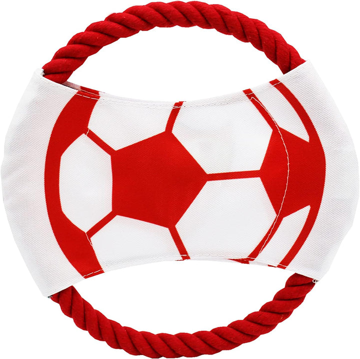 CYPBRANDS Sevilla FC JU-02-S Hundespielzeug mit Seil SFC Rot (Unica)
