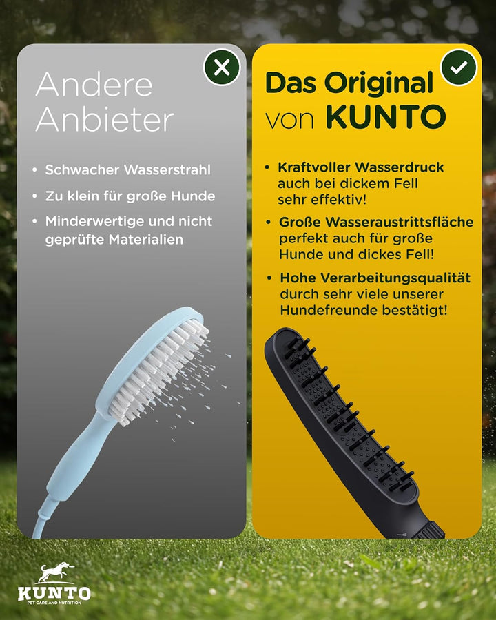 KUNTO® Hundedusche Duschkopf - Hundedusche für