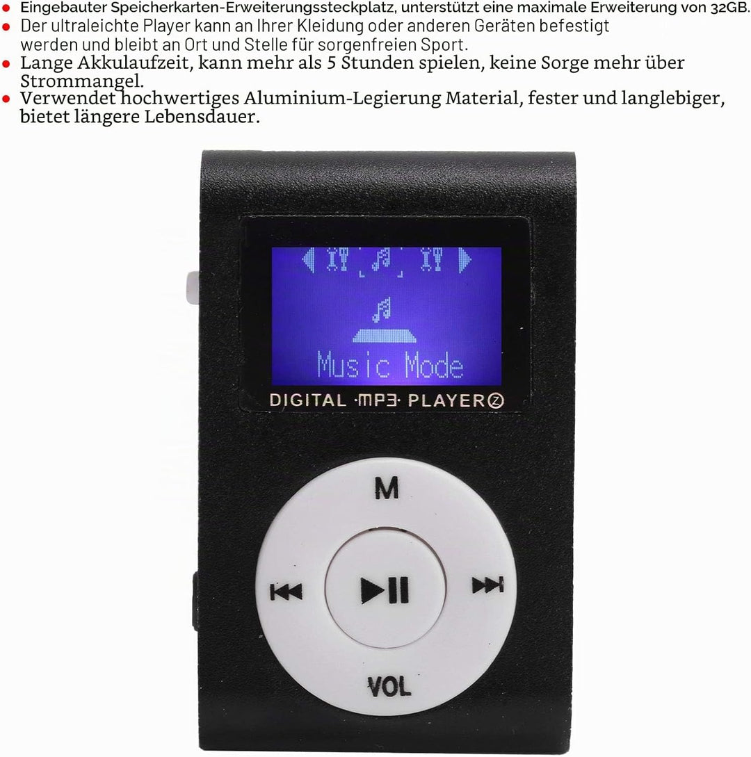 Tragbarer Verlustfreier HiFi-MP3-Musikplayer mit Speichersteckplatz und Langlebigem Akku für Den Aus