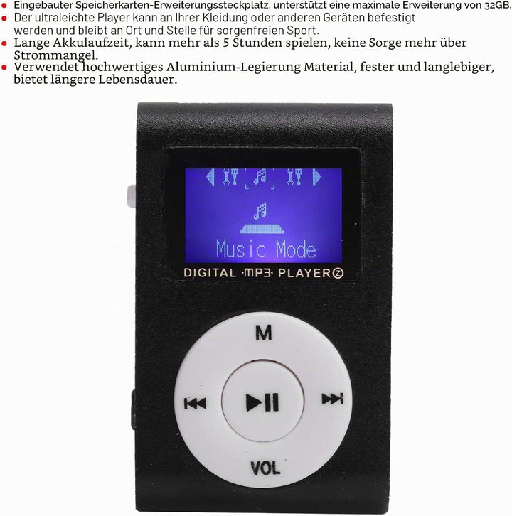 Tragbarer Verlustfreier HiFi-MP3-Musikplayer mit Speichersteckplatz und Langlebigem Akku für Den Aus