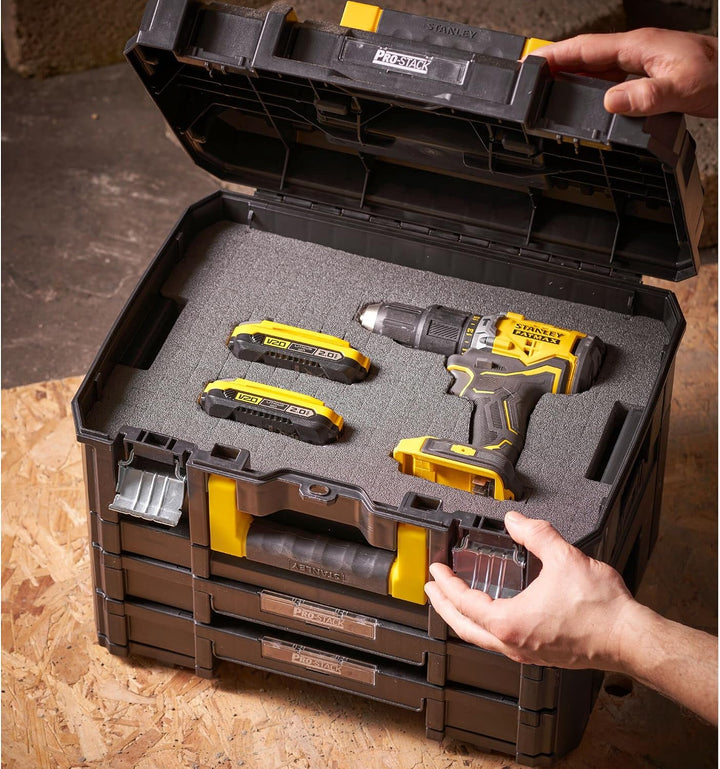 Stanley FatMax Schaumstoffeinlage (für PRO-STACK und TSTAK Werkzeugboxen von Stanley, individuelle a