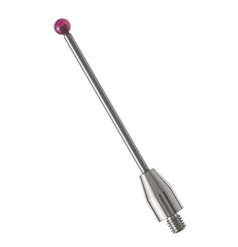 Tastereinsätze für taktile Messtaster,Gewinde M4, Rubinkugel Ø3mm, Hartmetallschaft, Länge 50 mm A-5