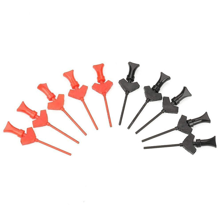10 stücke Test Haken Clips Mini Test Clip Jumper Testsonde Haken Messleitung Kit für SMD IC Elektron