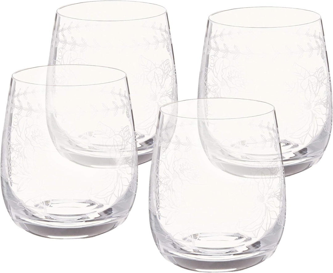 Portmeirion Botanic Garden Trinkgläser, 340 ml, 340 ml, transparent, 4 Stück