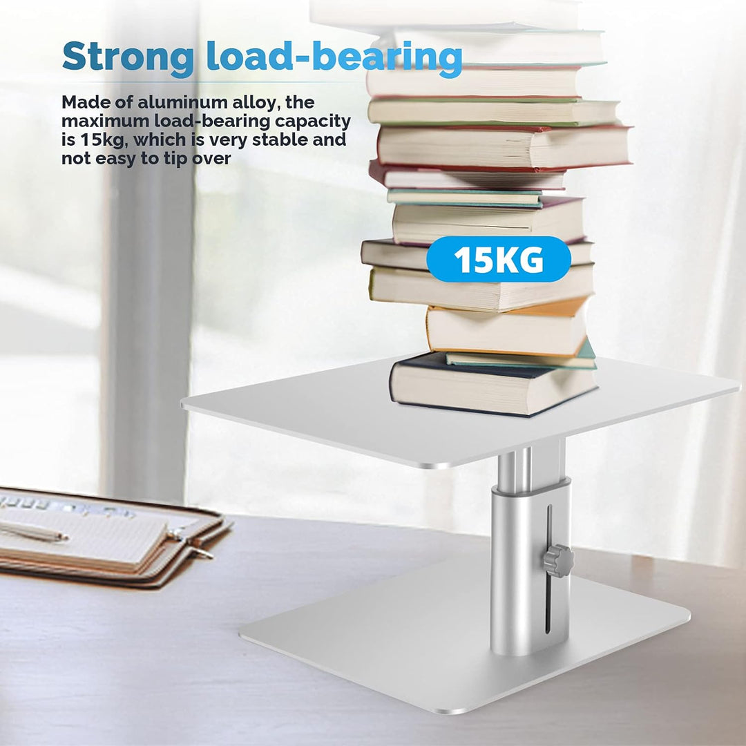 GOKEDA Monitor-Ständer, höhenverstellbar, aus Metall, kompatibel mit Laptop, Computer, Display, iMac