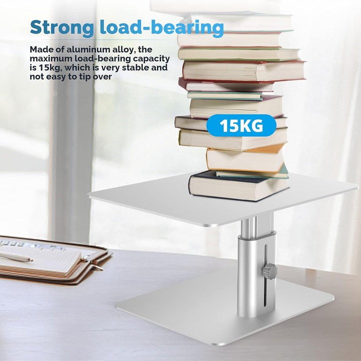 GOKEDA Monitor-Ständer, höhenverstellbar, aus Metall, kompatibel mit Laptop, Computer, Display, iMac