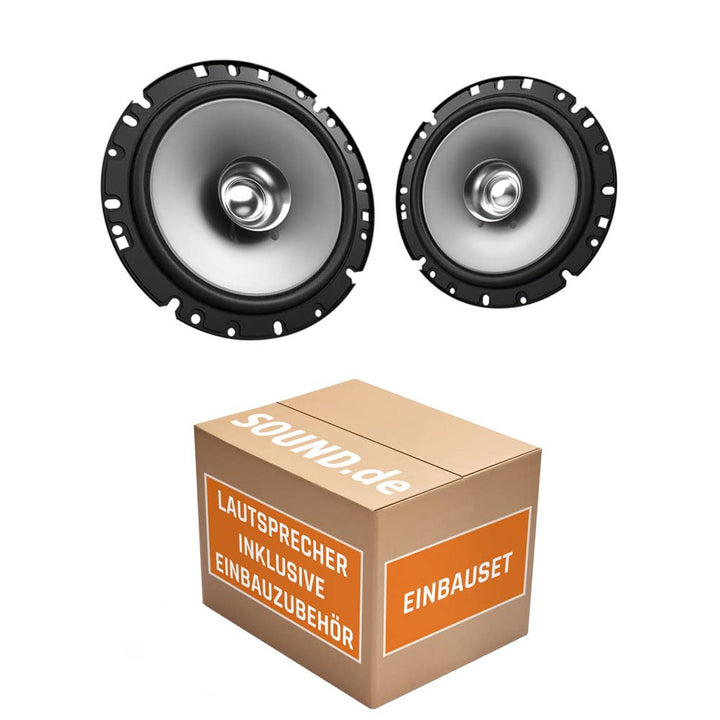 Lautsprecher Boxen Kenwood KFC-S1756-16,5cm Koax Auto Einbauzubehör - Einbauset passend für VW Lupo