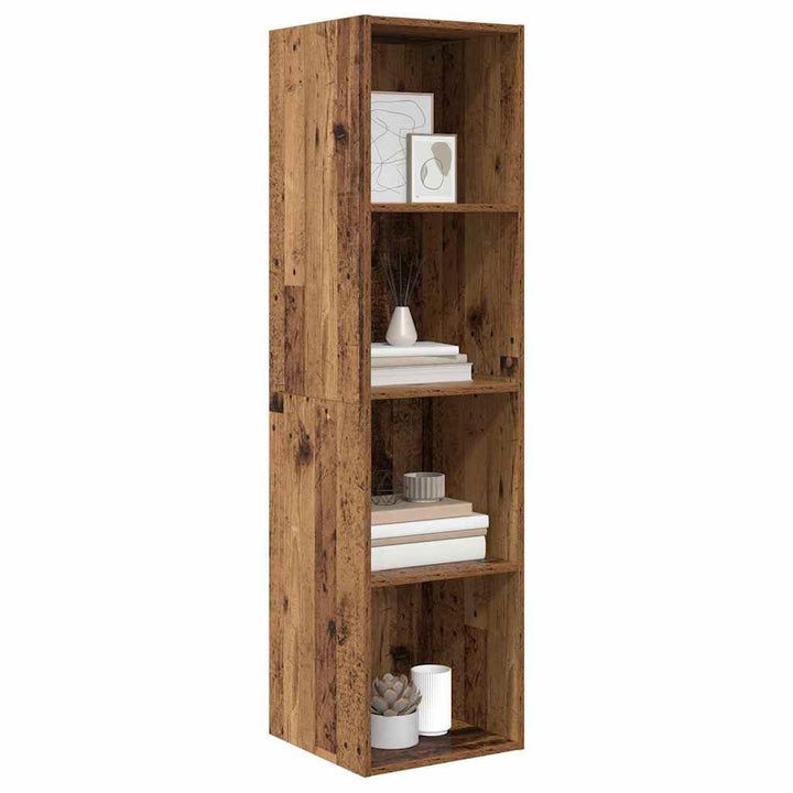 vidaXL TV-Schränk mit Regal Altholz 37 x 37 x 142,5 cm Holzwerkstoff 142.5 cm Altholz, 142.5 cm Alth