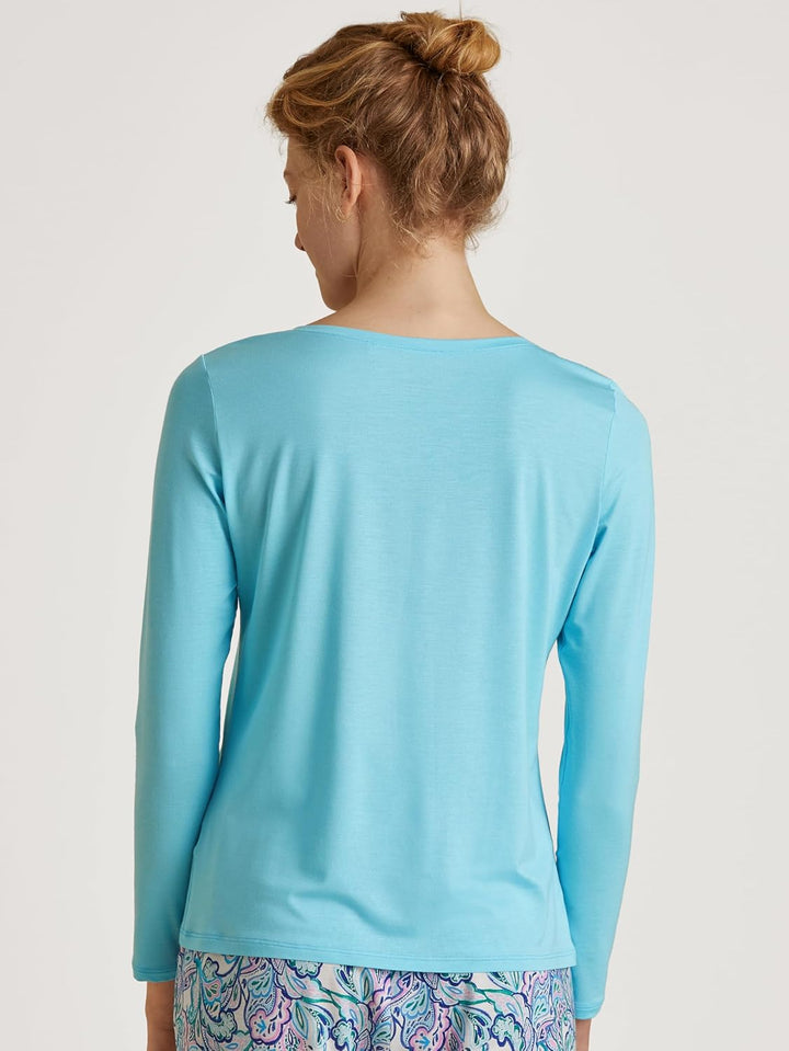 CALIDA Favourites Shirt, 3/4-Arm Damen 44-46 Blue Topaz, 44-46 Blue Topaz
