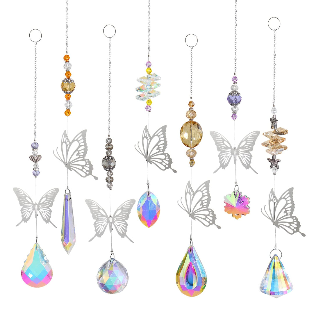 Kristall-Sonnenfänger, Crystal Suncatcher, hängendes Glas, Sonnenfänger, Prismen-Anhänger, Regenboge