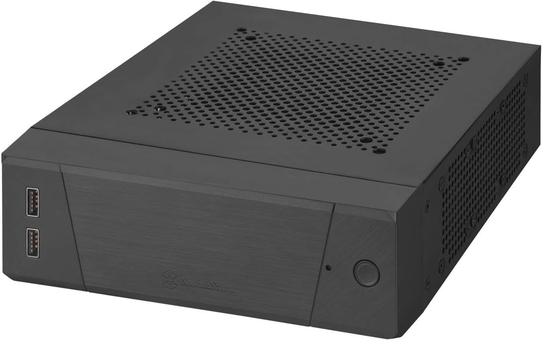 SilverStone Technology SST-ML10B - Milo Mini-ITX kompaktes HTPC Desktop Gehäuse, modulares Design, I