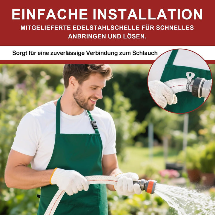 Flachschlauch Ø 38 mm (1 1/2 Zoll), 20 m Gewebeschlauch für Tauchpumpen &amp; Schmutzwasserpumpen, Robus
