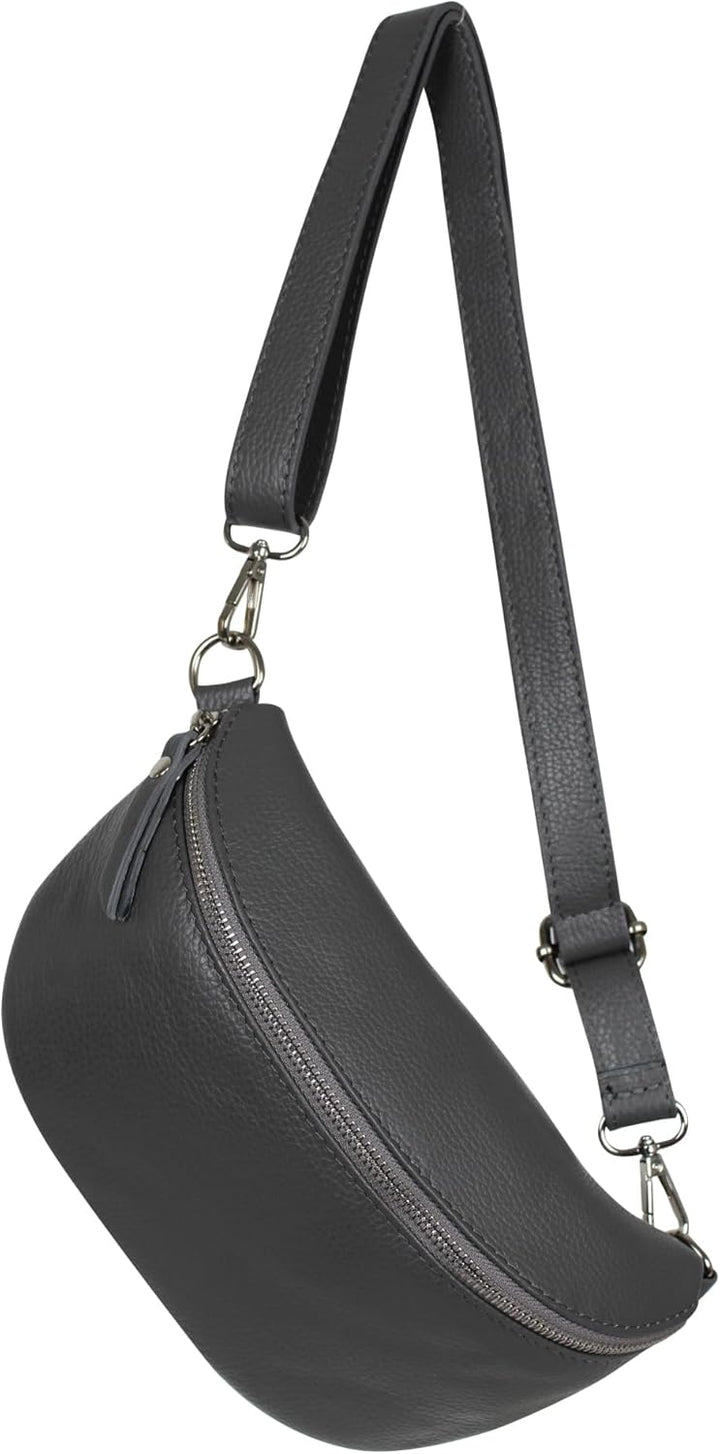 AmbraModa GLX1 - Damen Herren Unisex kleine Hüfttasche Gürteltasche Bauchtasche Umhängetasche aus Ec