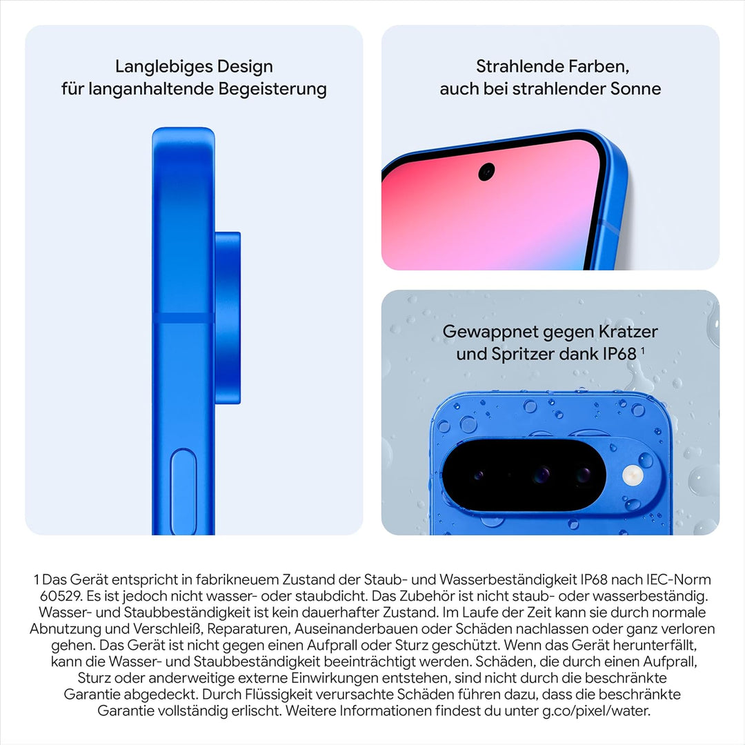 Google Pixel 10 – Android-Smartphone ohne SIM-Lock, mit Gemini, innovativer Dreifach-Rückkamera, meh