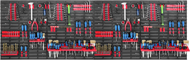 SimpleThing Lagersystem Werkstattregal | 230 x 78 cm | | Wandregal mit Werkzeughalterungen - Wandpla