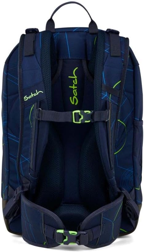 Satch Air Schulrucksack Set 3tlg. inkl. Schlamperbox und Sporttasche Blue Tech, Blue Tech