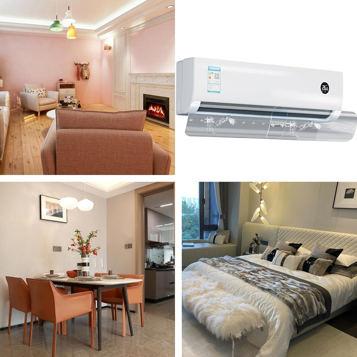 Klimaanlage Deflektor | Blasbarriere Split | Windschutz, einziehbar, Wandmontage, für Babyzimmer, Bü