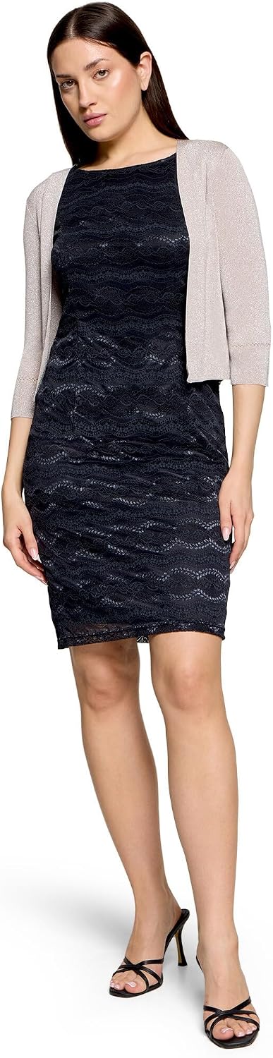 Vera Mont Damen Strickbolero ohne Verschluss XS Grau, XS Grau