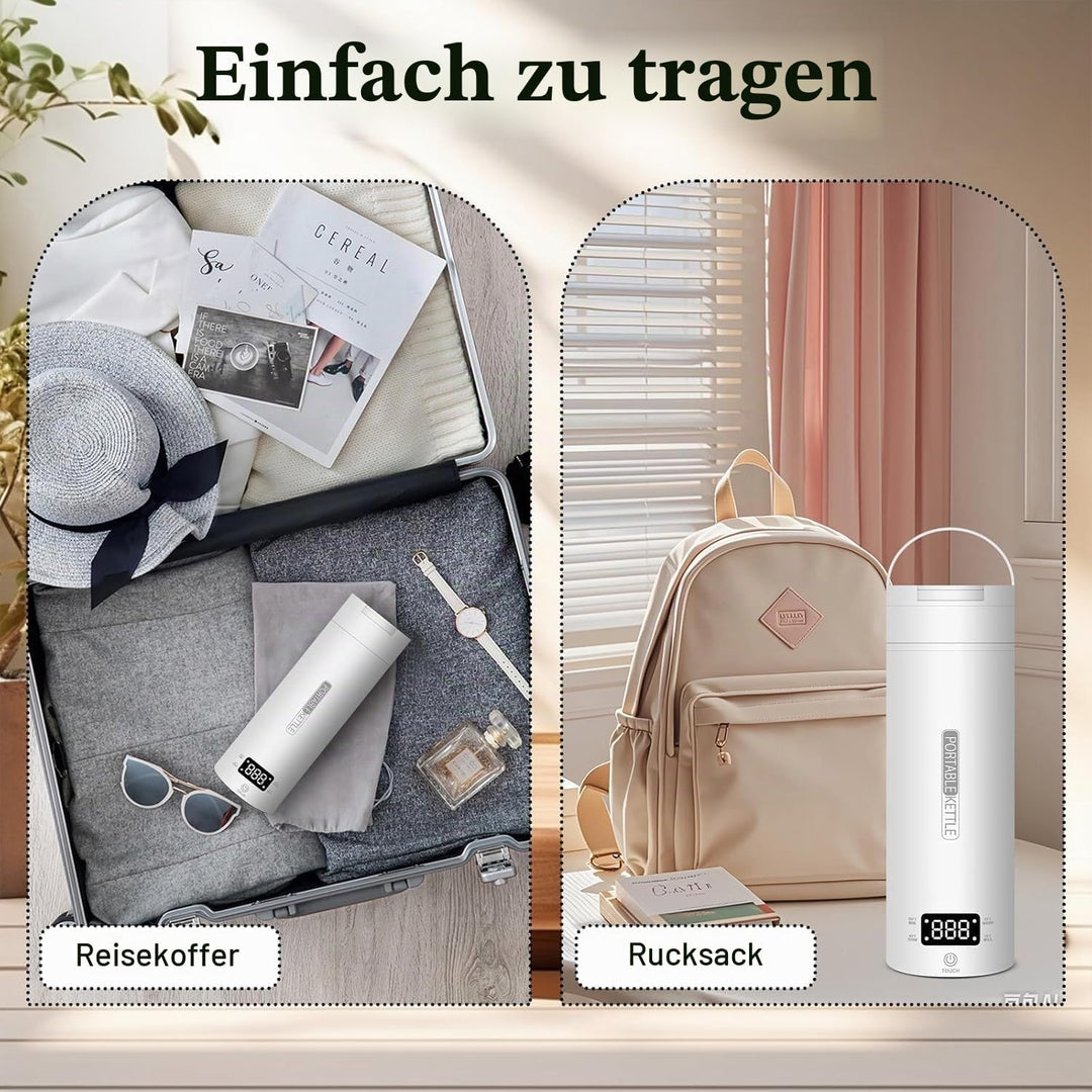 Reise Wasserkocher Klein 0,5 liter Elektrische Reisewasserkocher 220V 300W Schnellkoch Teekanne Heiz